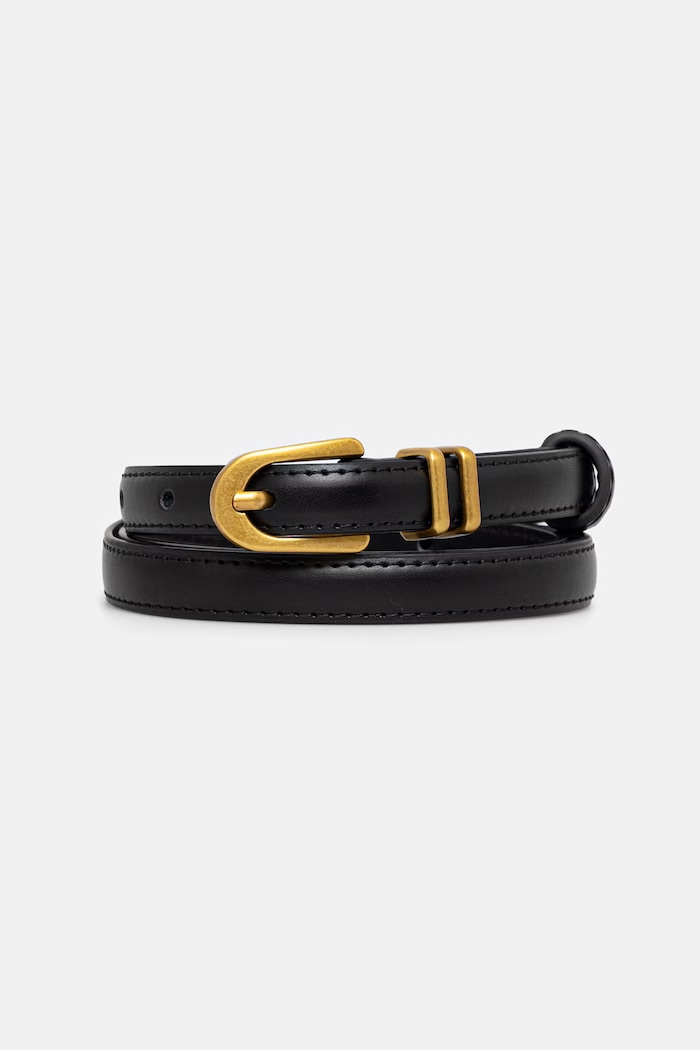 Answear.LAB curea de piele negru BZ.5.cjk