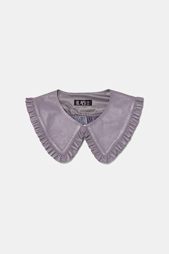 Answear.LAB guler decorativ pentru femei, din piele ARIN Unscripted Collection violet ARIN