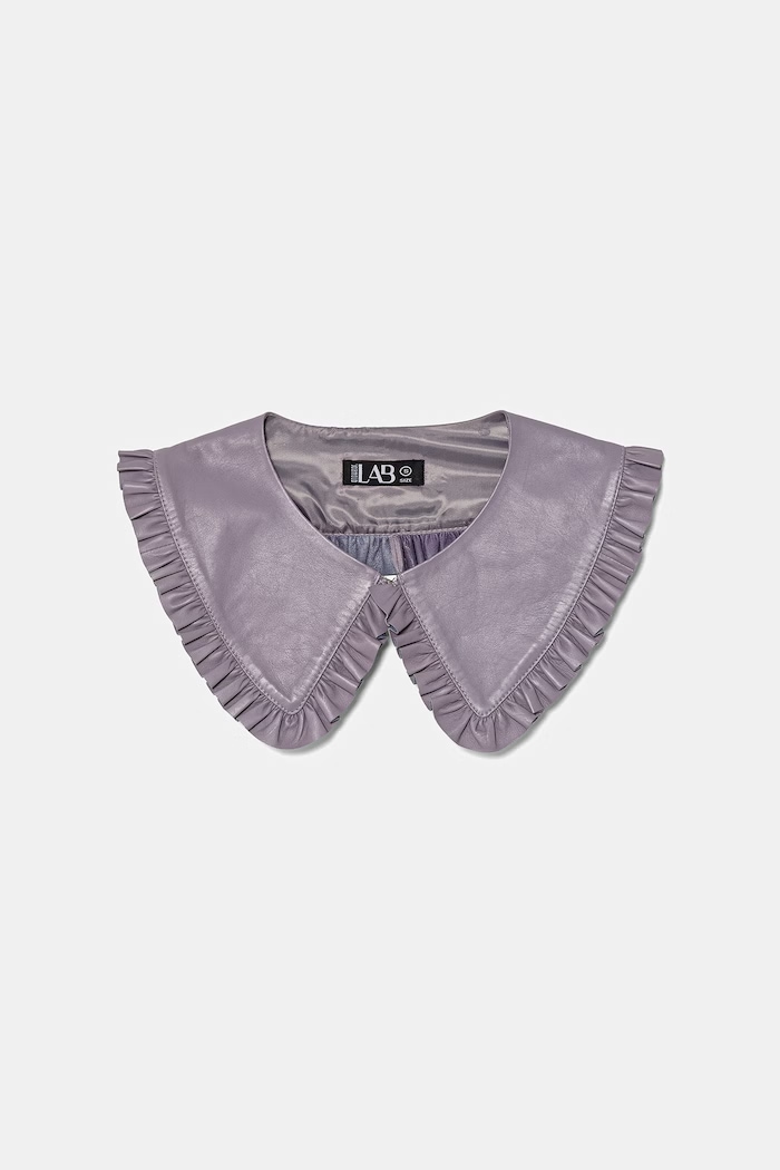 Answear.LAB guler decorativ pentru femei, din piele ARIN Unscripted Collection violet ARIN