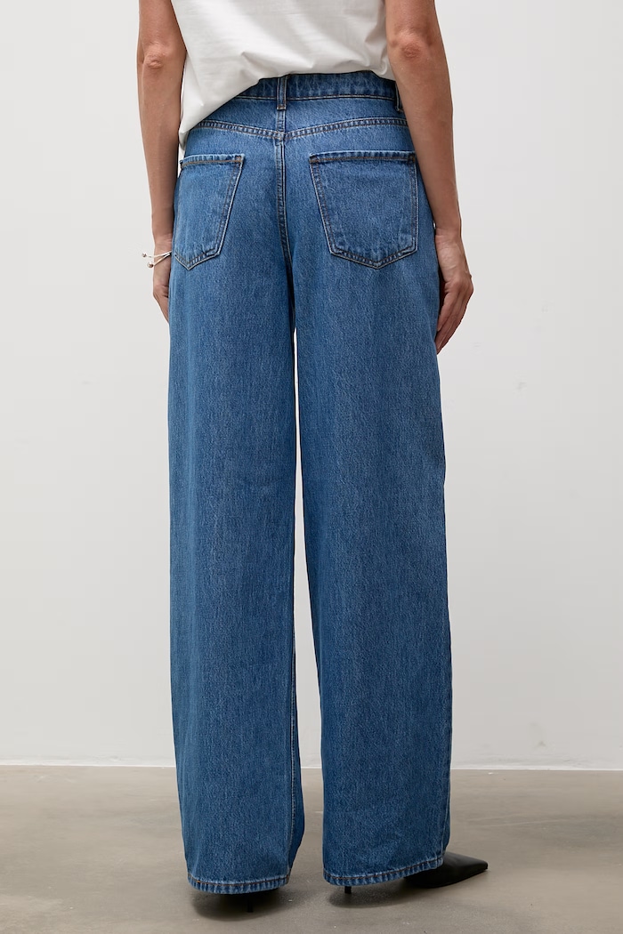 Odzież Answear.LAB jeansy wide leg damskie 1908.tok niebieski
