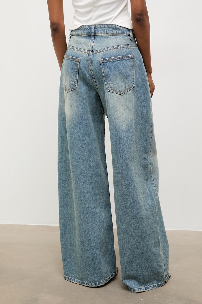 Odzież Answear.LAB jeansy loose damskie 2033.tok niebieski