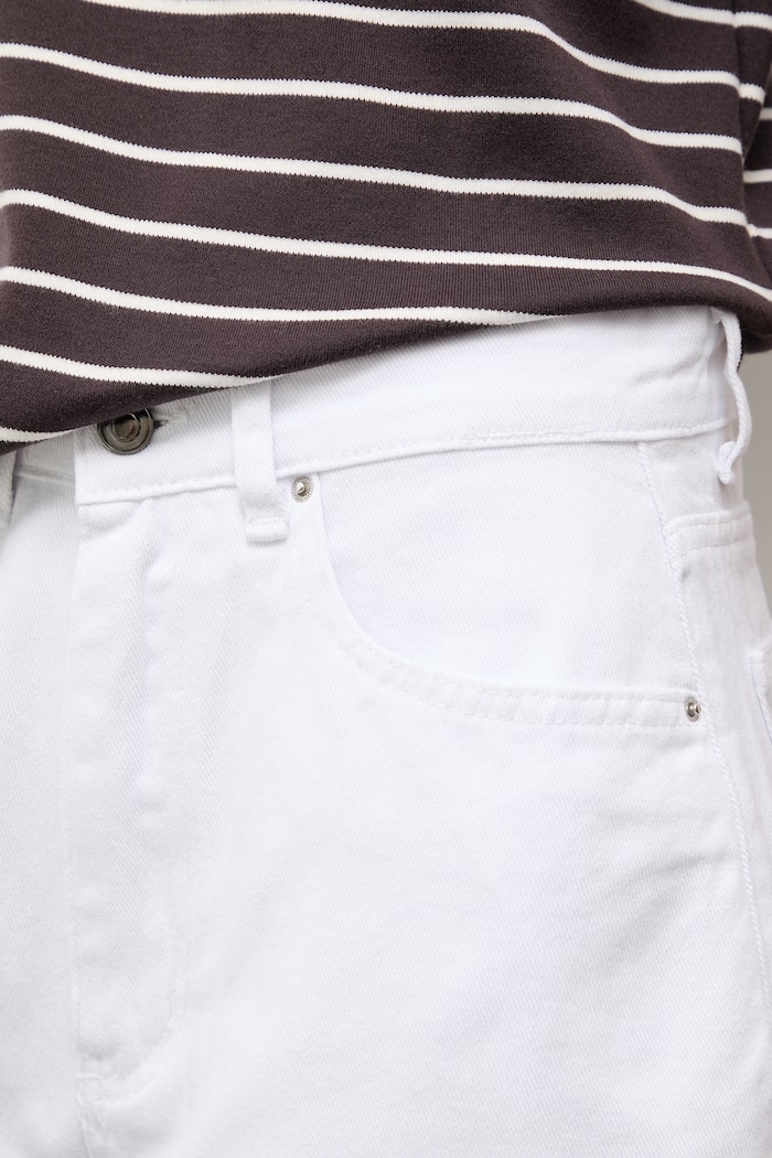 Answear.LAB jeansy mom fit damskie biały 993.tok