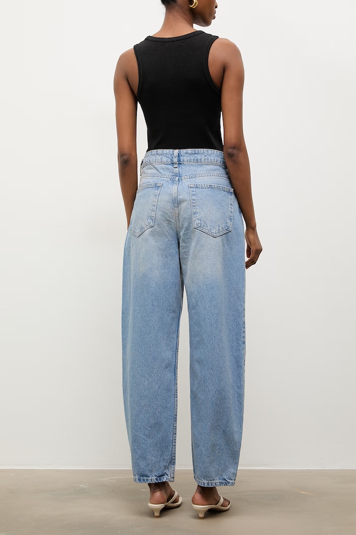Ruházat Answear.LAB mom fit női 993.tok kék