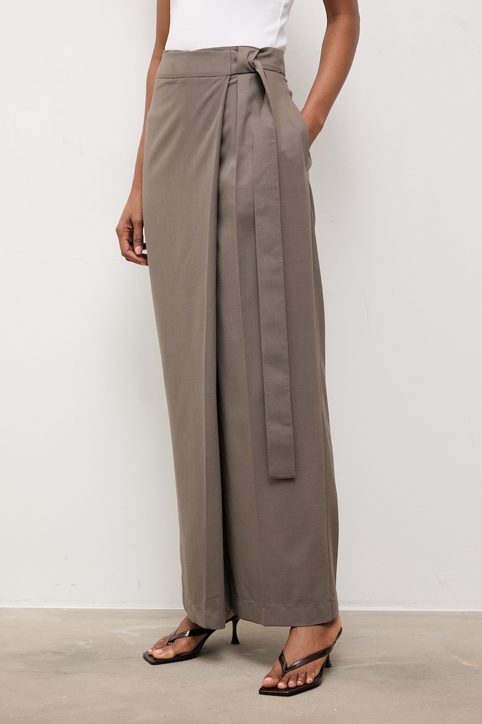 Answear.LAB pantaloni pentru femei Unscripted Collection verde PM1619.TOK