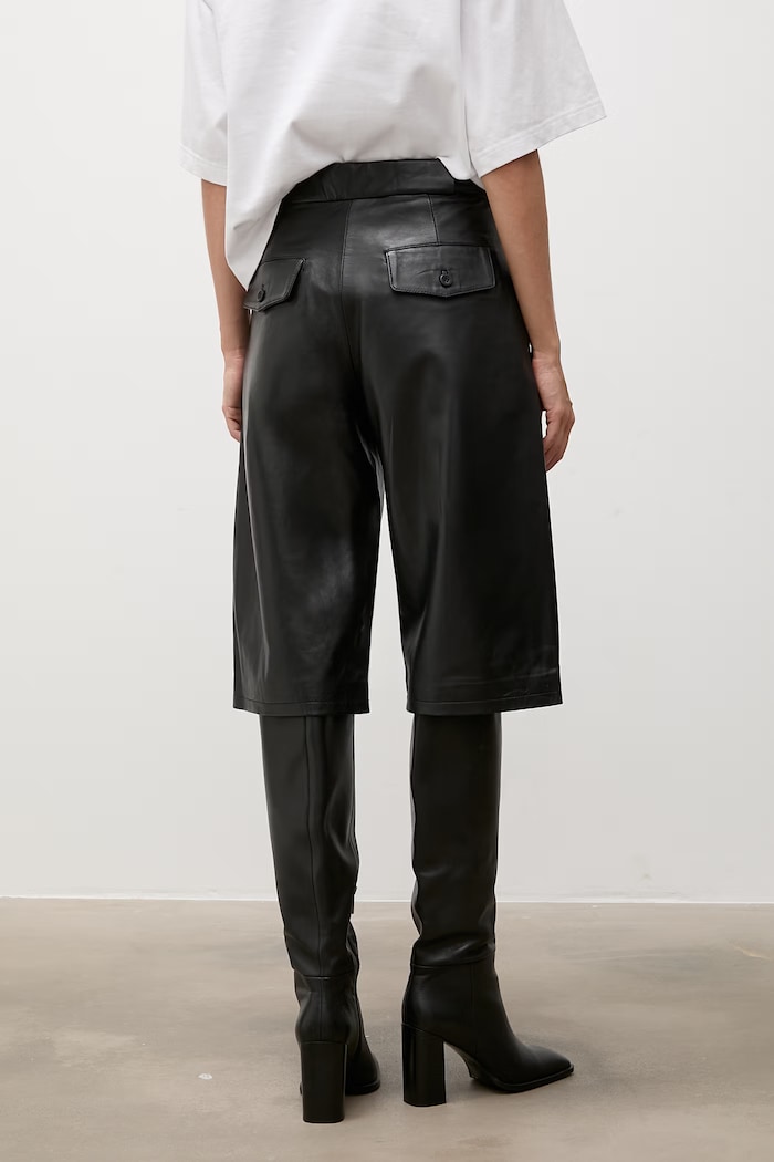 Îmbrăcăminte Answear.LAB pantaloni pentru femei, din piele MADDIE Unscripted Collection MADDIE negru