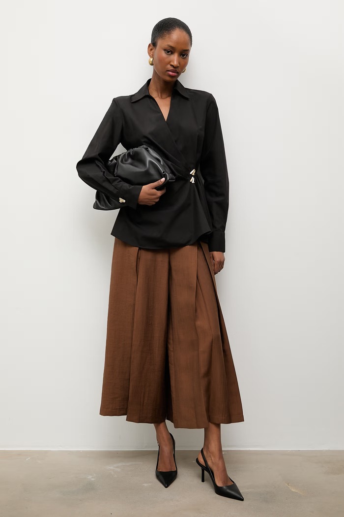 Answear.LAB Evőpálcika Tartók női lyocellel spd.1.up.tok barna WS26