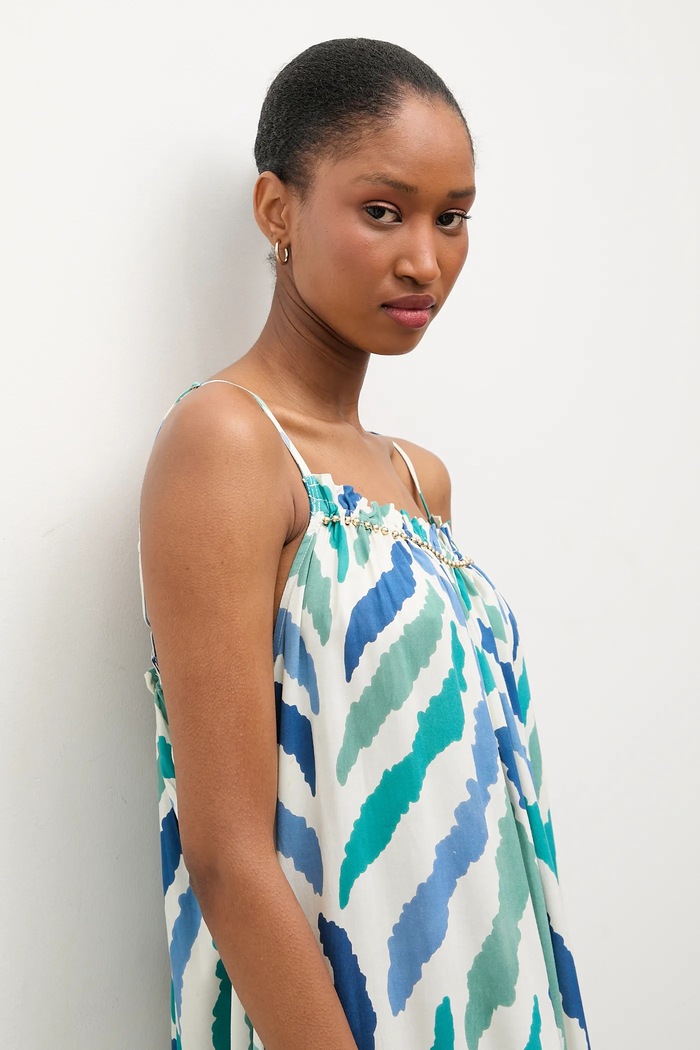 Φόρεμα Answear.LAB μπλε Africa.print.hak