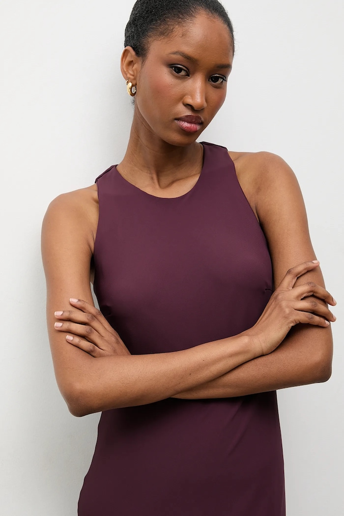Answear.LAB rochie burgundia 93727.iok