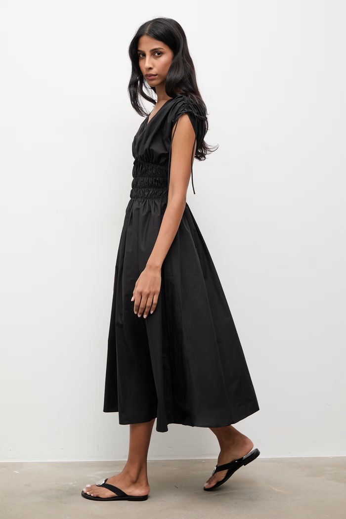 Answear.LAB rochie din bumbac ZY990.hak negru WS26