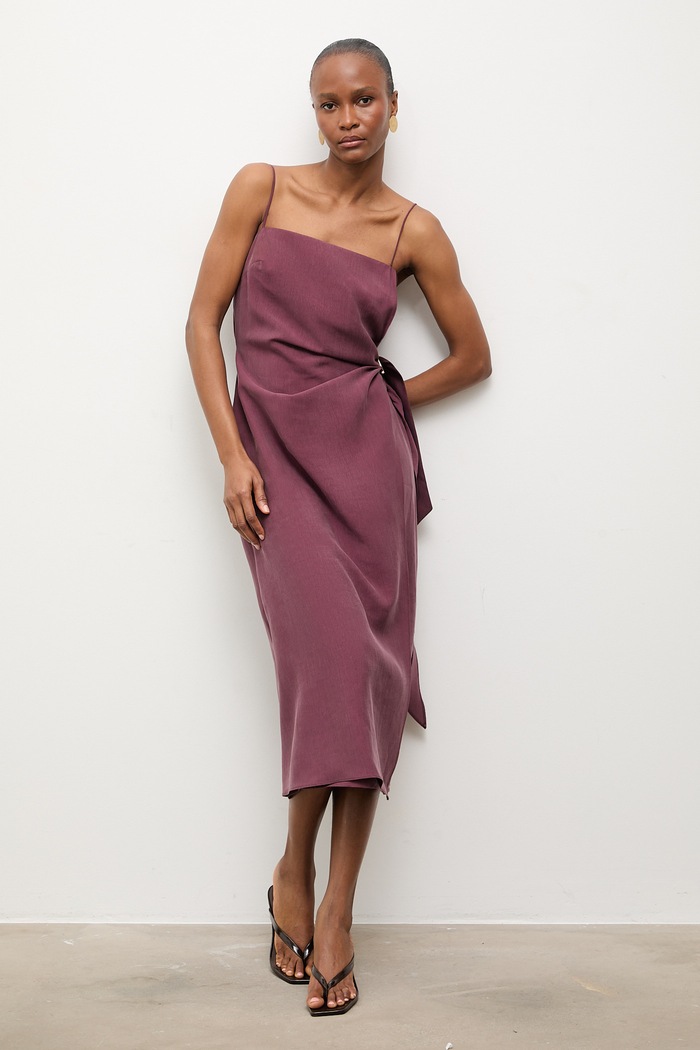 Answear.LAB rochie burgundia EL3350.tok