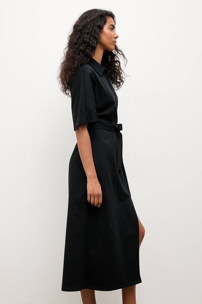 Answear.LAB rochie de bumbac TRA.SS.1.ok negru
