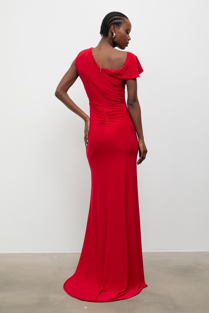 Îmbrăcăminte Answear.LAB rochie drapată 58506.tok rosu