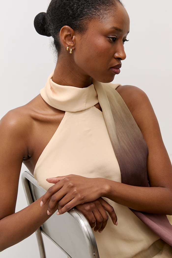 Answear.LAB vestito con lyocell EL3779.tok beige