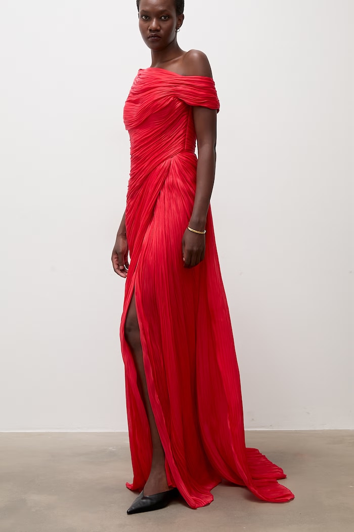 Sukienka gorsetowa Answear.LAB AB0975 czerwony