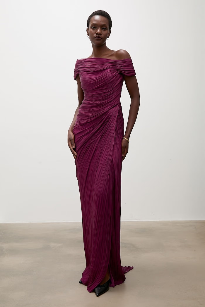Sukienka gorsetowa Answear.LAB AB0975 bordowy