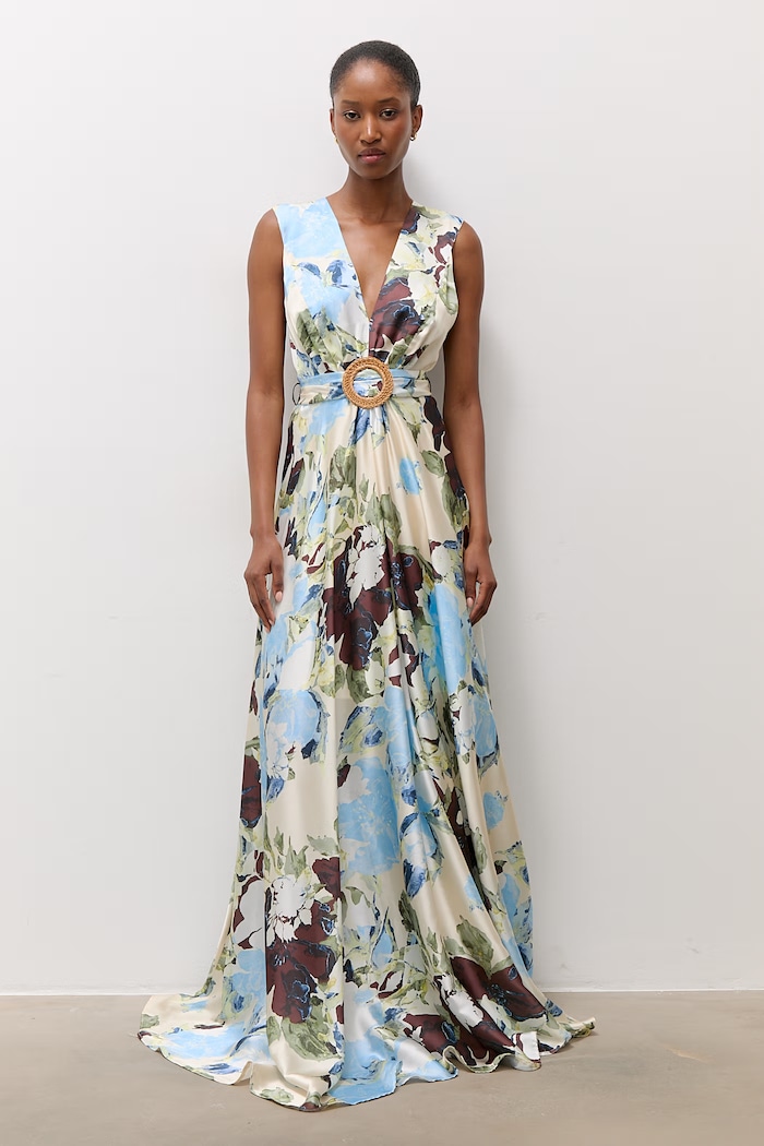 Answear.LAB sukienka rozkloszowana 58577.tok niebieski WS26