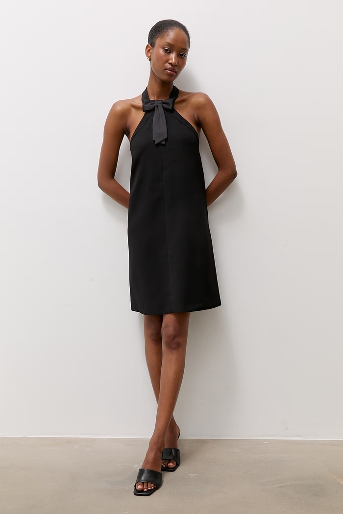 Answear.LAB sukienka halter czarny 5034.tok