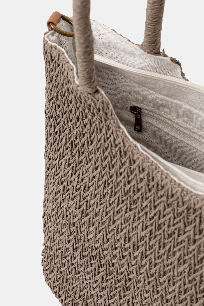 Answear.LAB crossbody kabelka dámska pletená hnedá MXXJD2502450899.hak