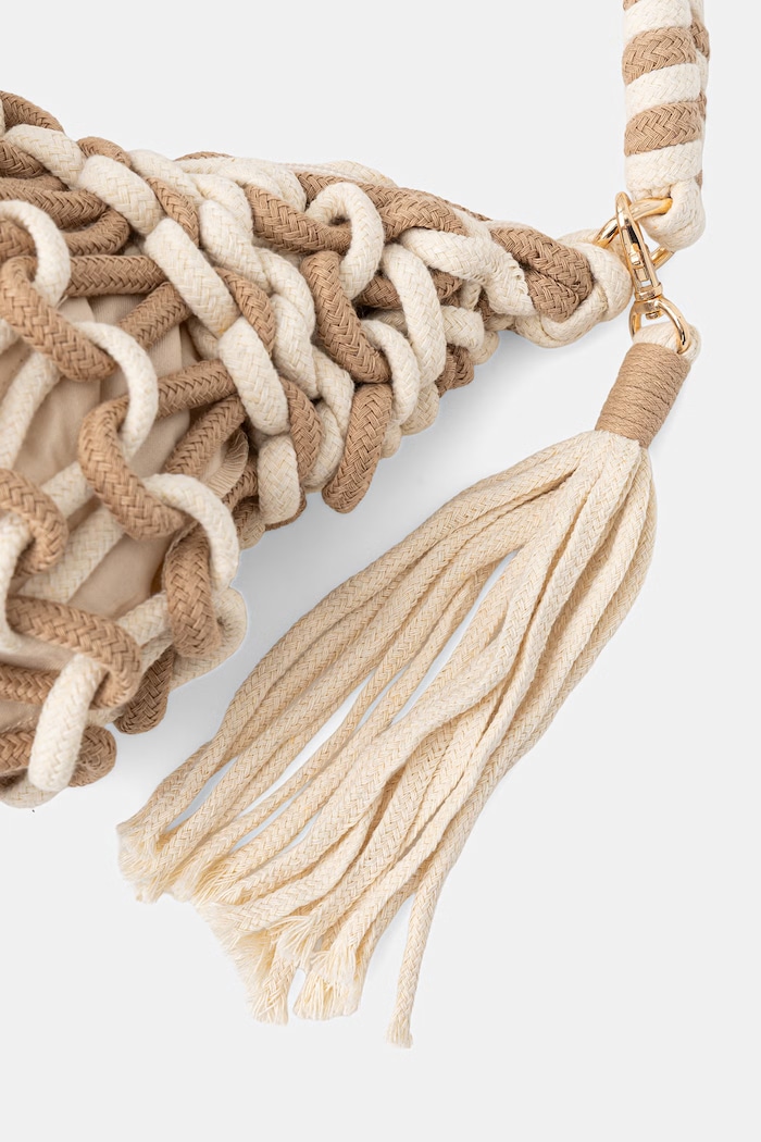 Answear.LAB hobo bag pentru femei, din bumbac maro KKC080-50.hak