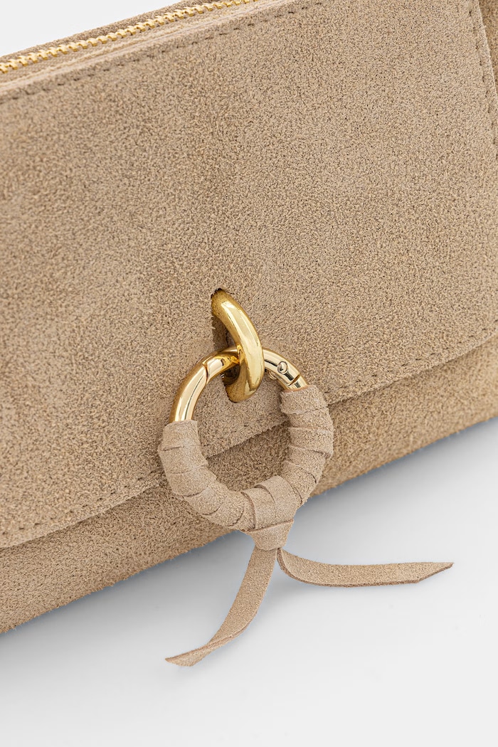 Answear.LAB crossbody kabelka dámska semišová béžová C00046.isr