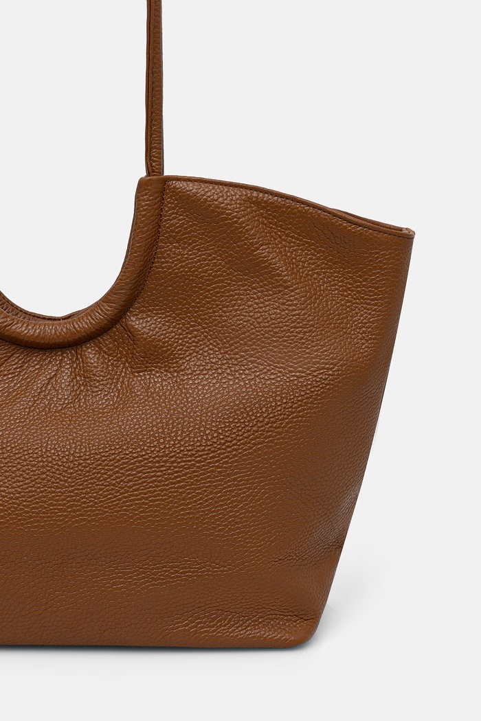 Doplnky Answear.LAB kabelka typu shopper dámska kožená A00053.isr hnedá