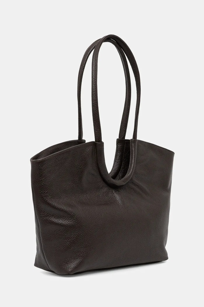Doplnky Answear.LAB kabelka typu shopper dámska kožená A00053.isr hnedá