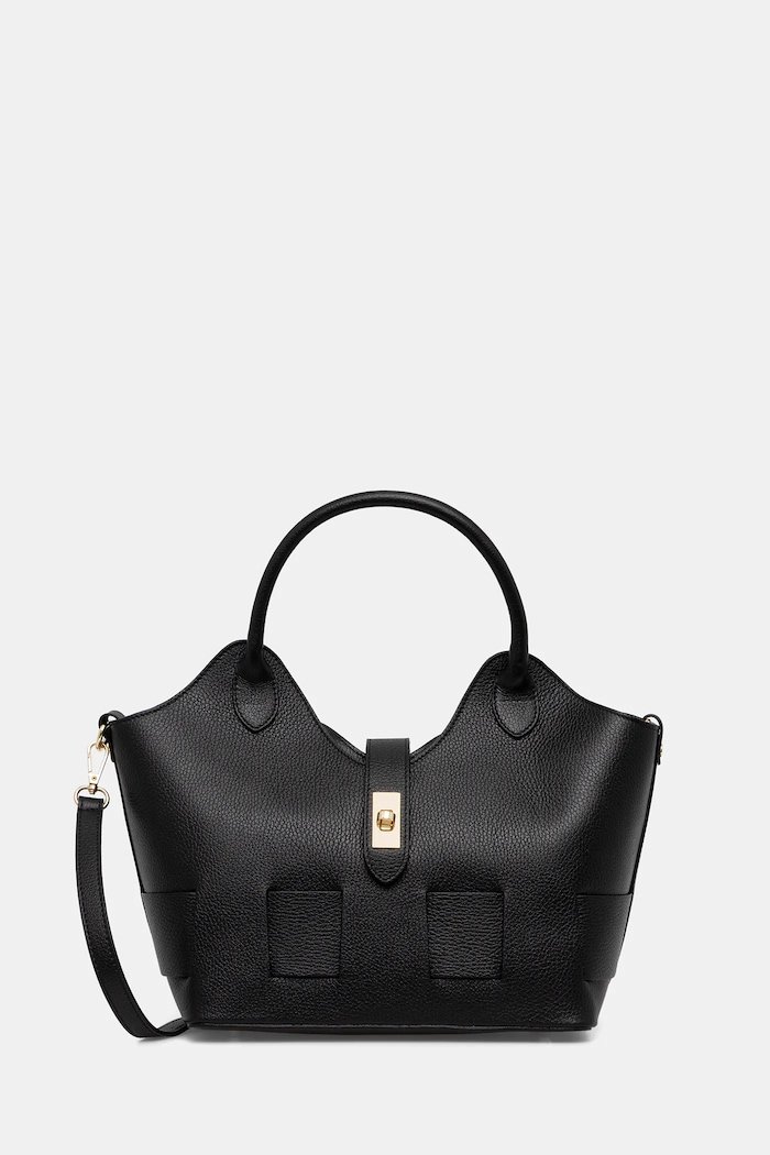 Answear.LAB poseta de piele uni negru C00049G.isr