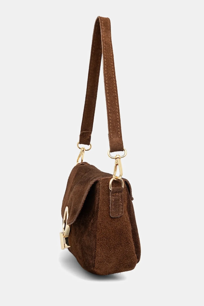 Accesorii Answear.LAB geanta de mana din piele intoarsa 1368.hak maro
