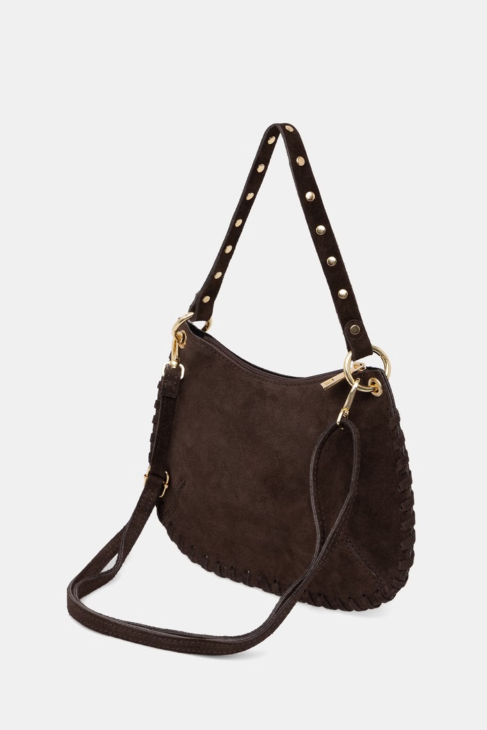 Akcesoria Answear.LAB torebka crossbody damska zamszowa 1271.hak brązowy