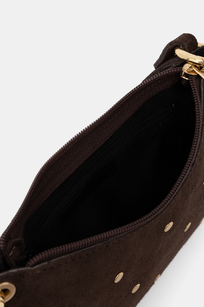 Answear.LAB torebka crossbody damska zamszowa 1271.hak brązowy