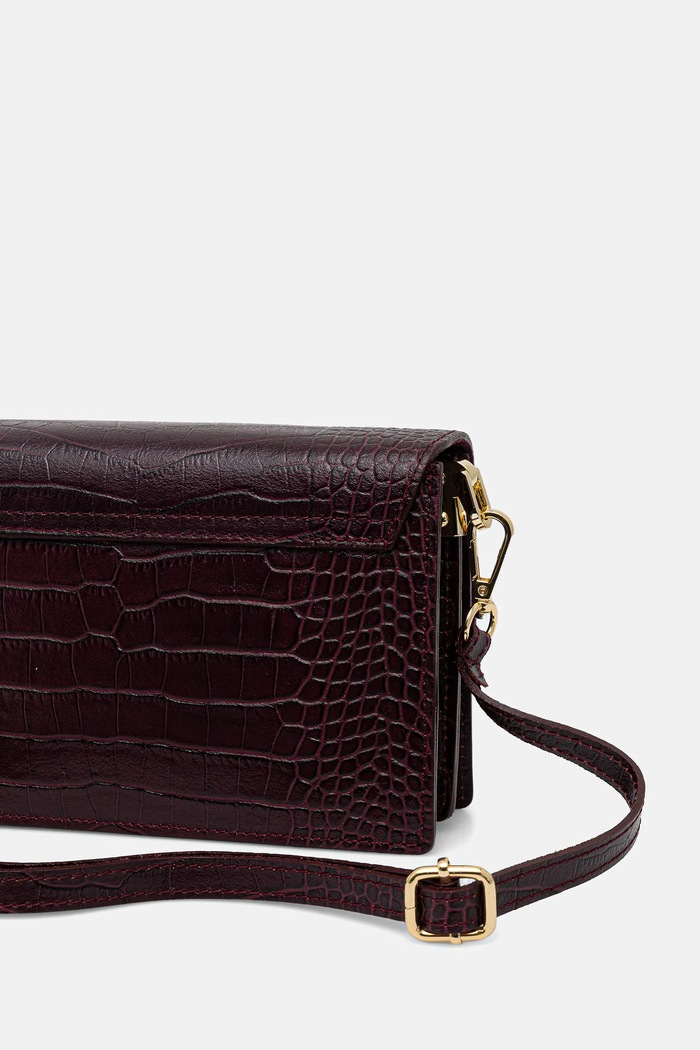 Accesorii Answear.LAB poseta de piele SR29ML.pak burgundia