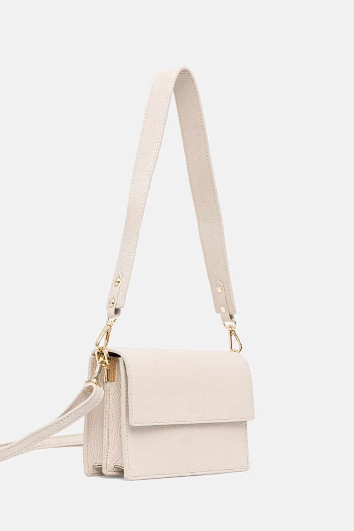 Answear.LAB crossbody kabelka dámska kožená SR27ML.pak béžová WS26
