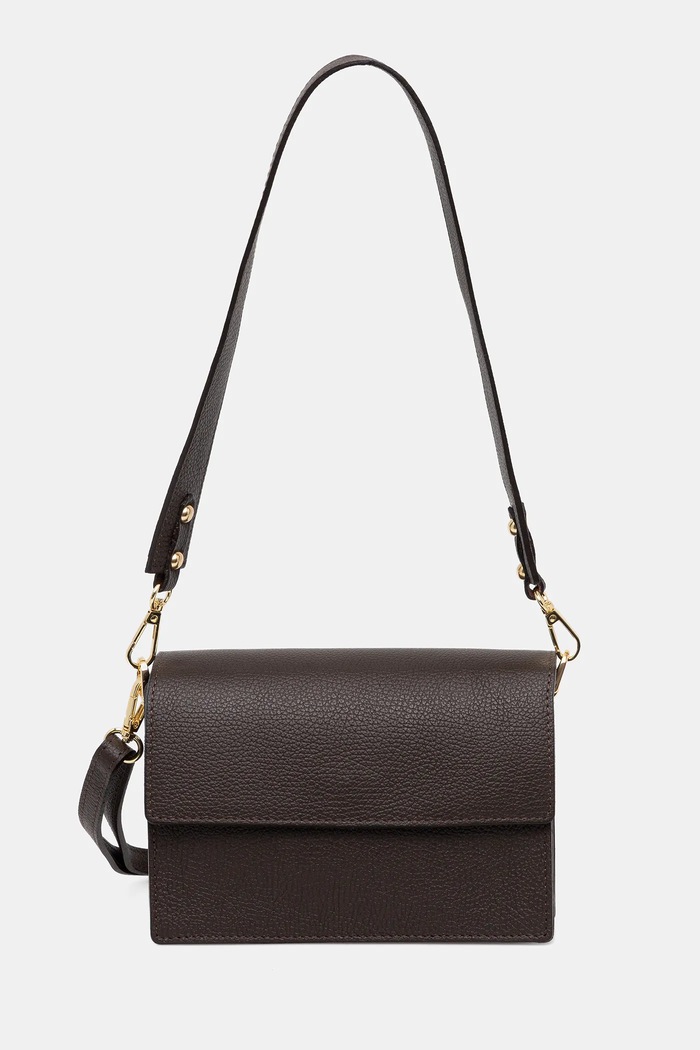 Answear.LAB crossbody kabelka dámska kožená usňová koža hnedá SR27ML.pak