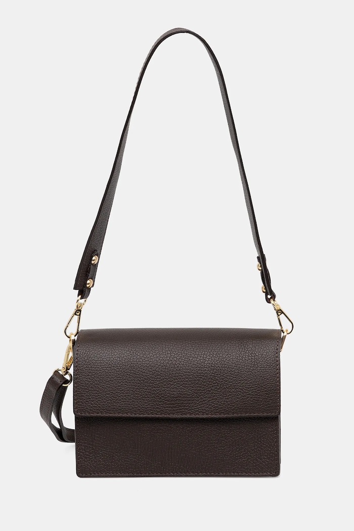 Answear.LAB crossbody kabelka dámska kožená usňová koža hnedá SR27ML.pak