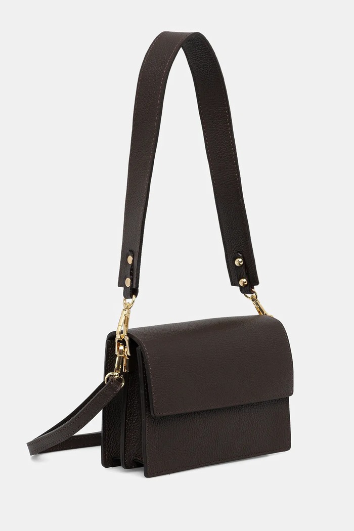 Answear.LAB crossbody kabelka dámska kožená SR27ML.pak hnedá WS26