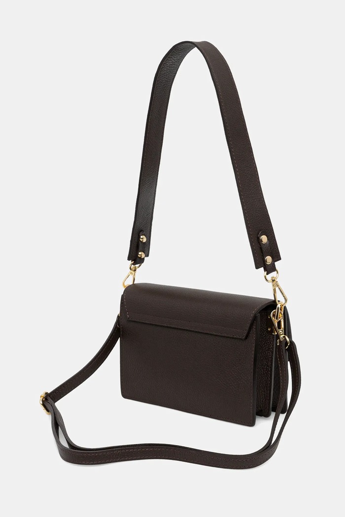 Doplnky Answear.LAB crossbody kabelka dámska kožená SR27ML.pak hnedá