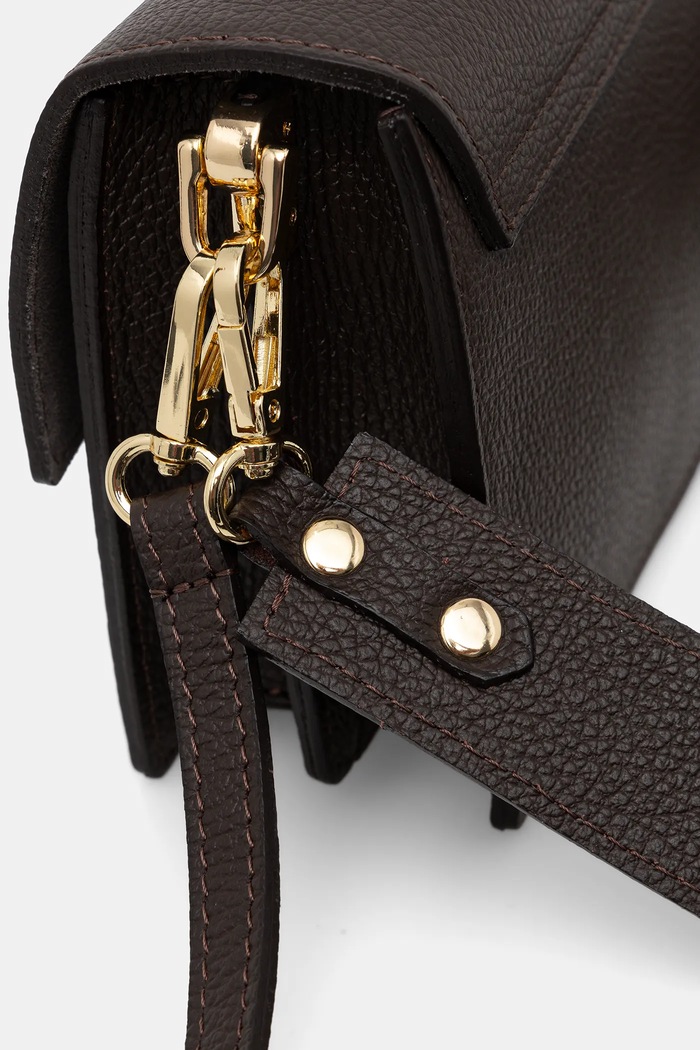 Answear.LAB crossbody kabelka dámska kožená hnedá SR27ML.pak