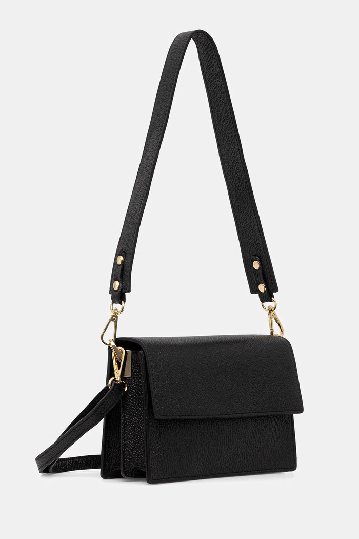 Answear.LAB crossbody kabelka dámska kožená SR27ML.pak čierna WS26