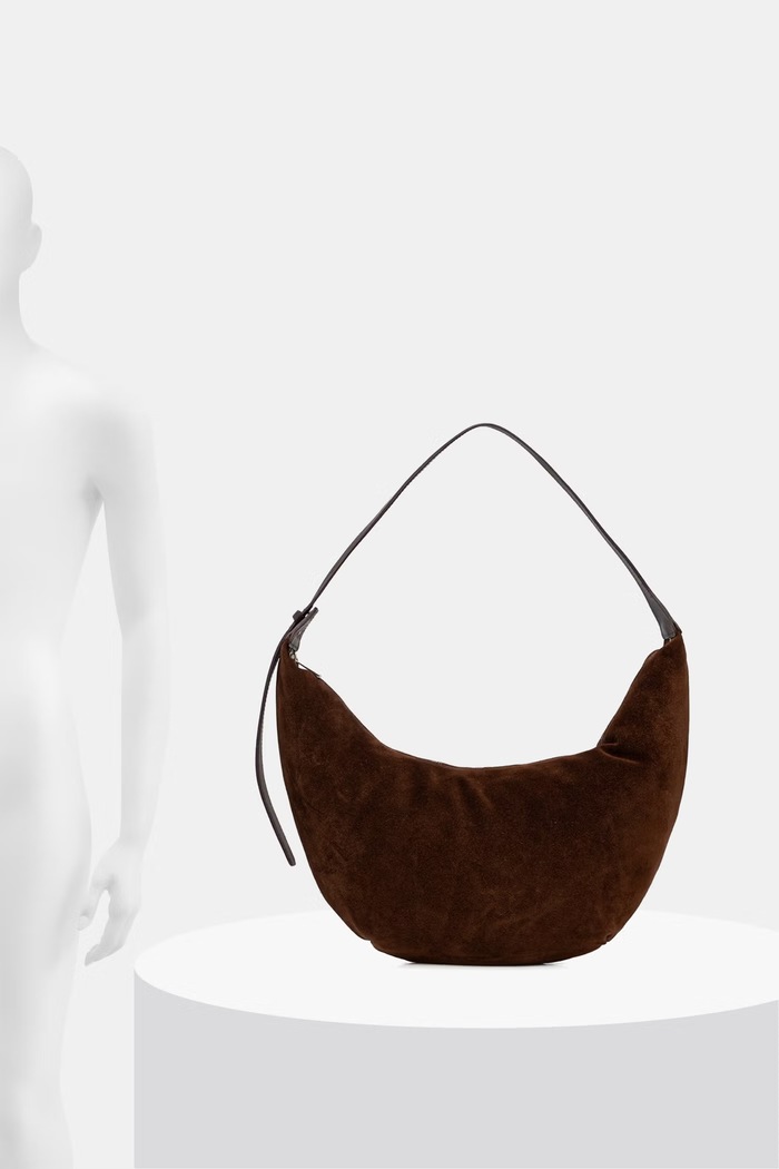 Answear.LAB torebka hobo damska zamszowa mbp109go3.isr