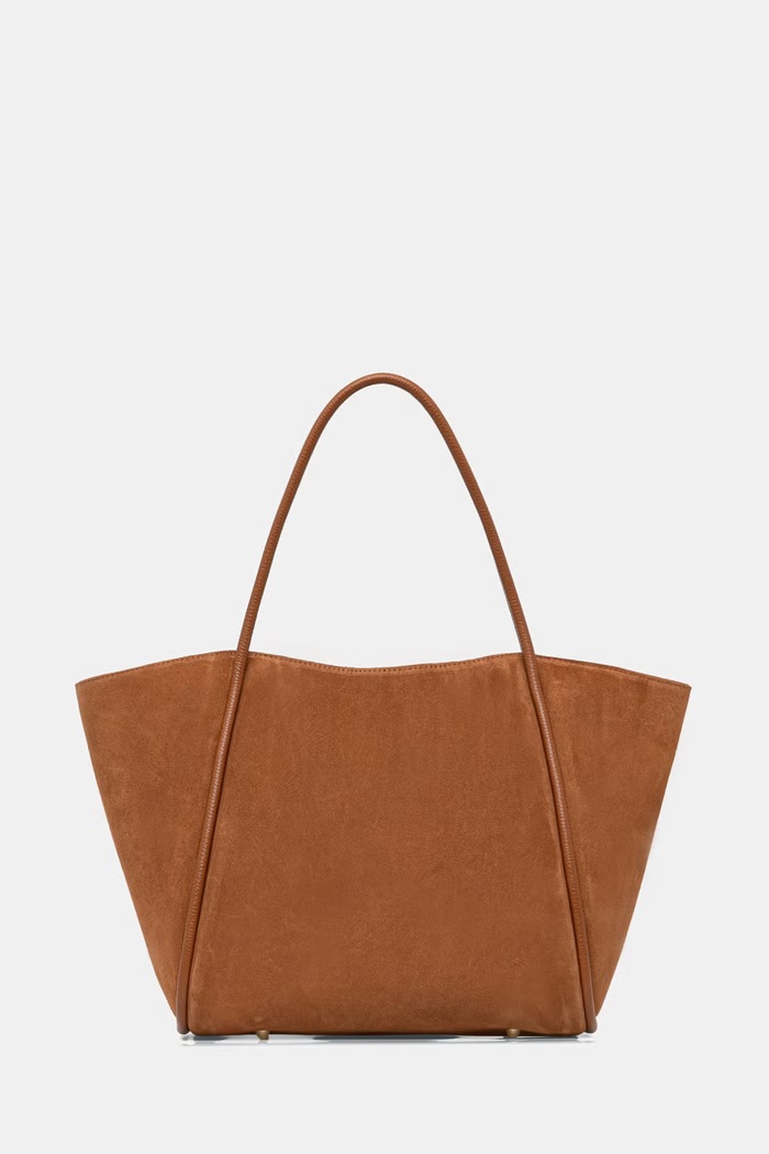 Answear.LAB kabelka typu shopper dámska semišová hnedá sys1217.iak