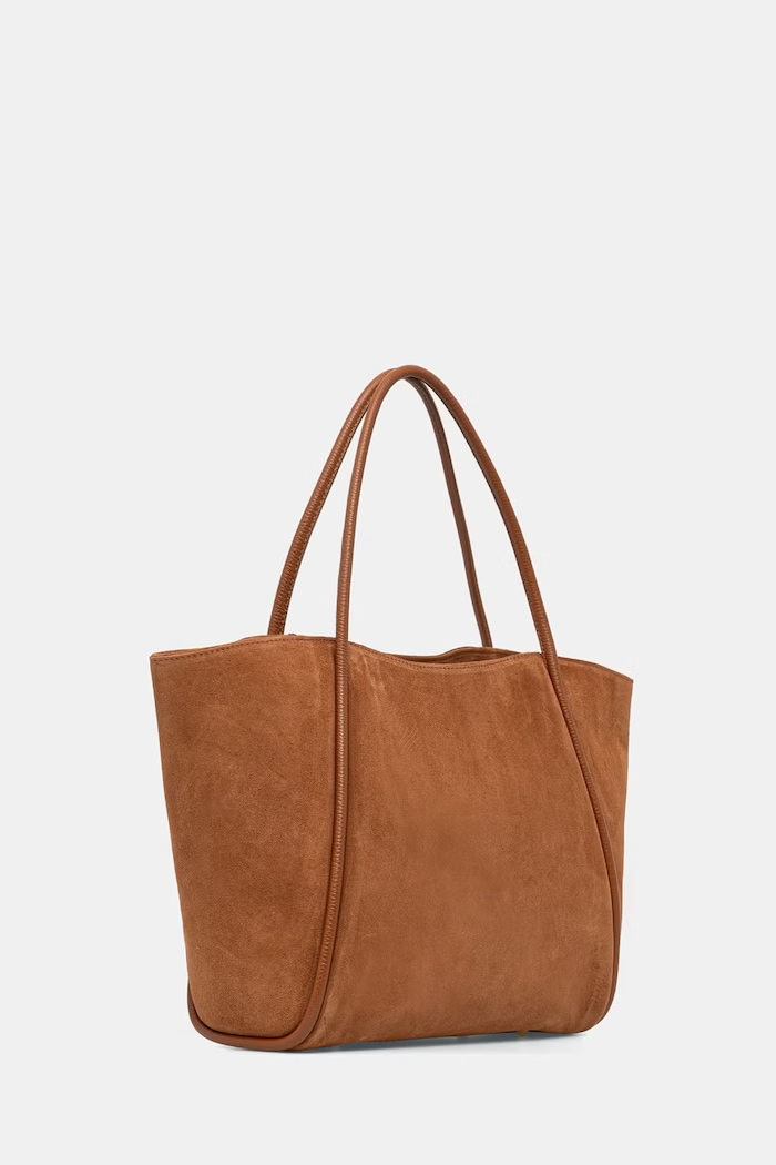Answear.LAB kabelka typu shopper dámska semišová sys1217.iak hnedá WS26