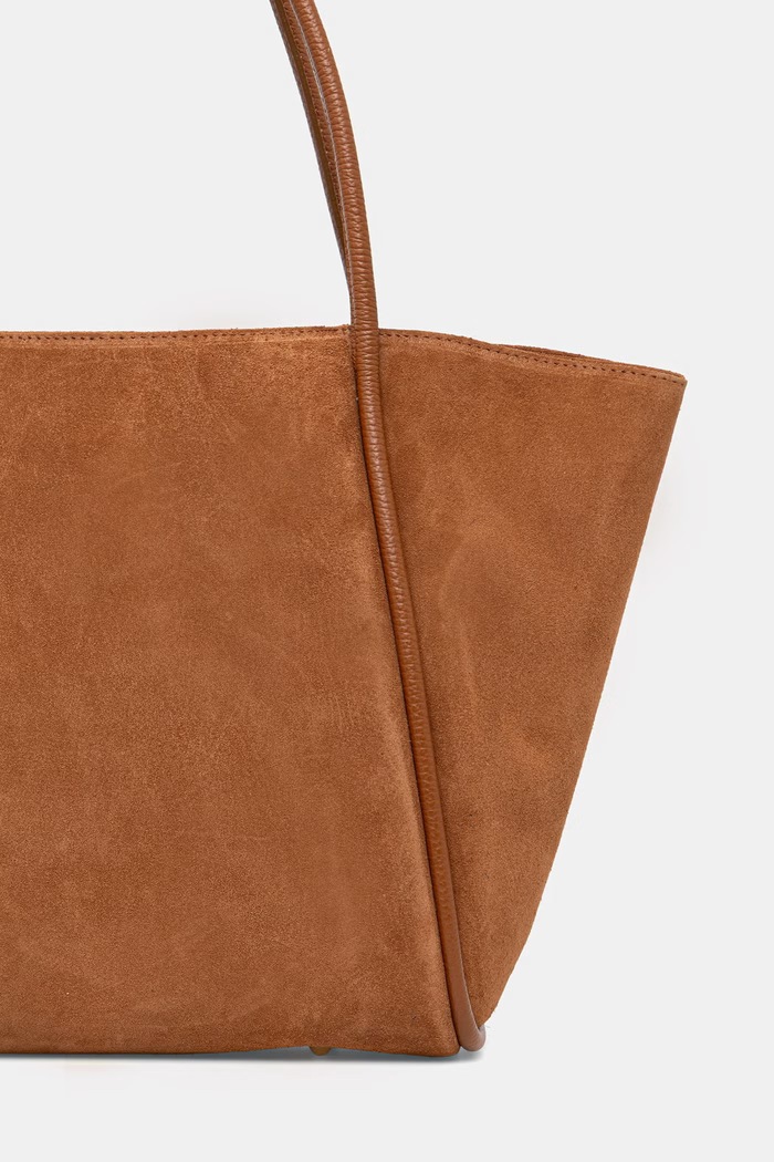Doplnky Answear.LAB kabelka typu shopper dámska semišová sys1217.iak hnedá