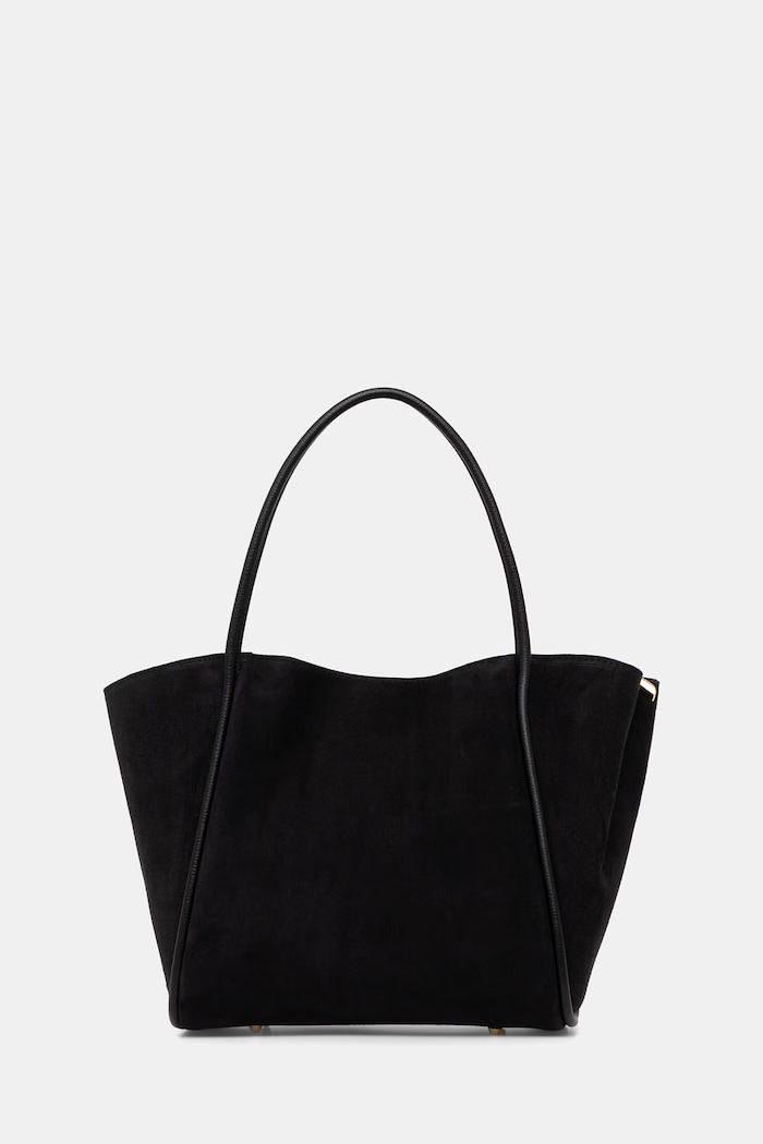 Answear.LAB kabelka typu shopper dámska semišová čierna sys1217.iak