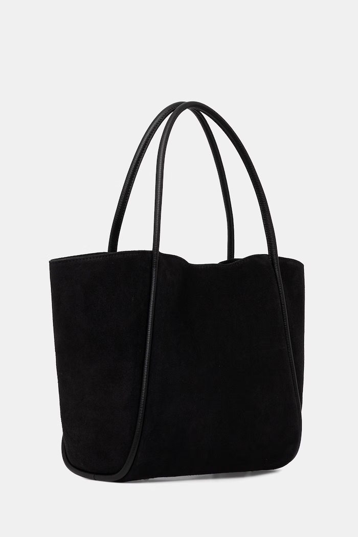 Answear.LAB kabelka typu shopper dámska semišová sys1217.iak čierna WS26