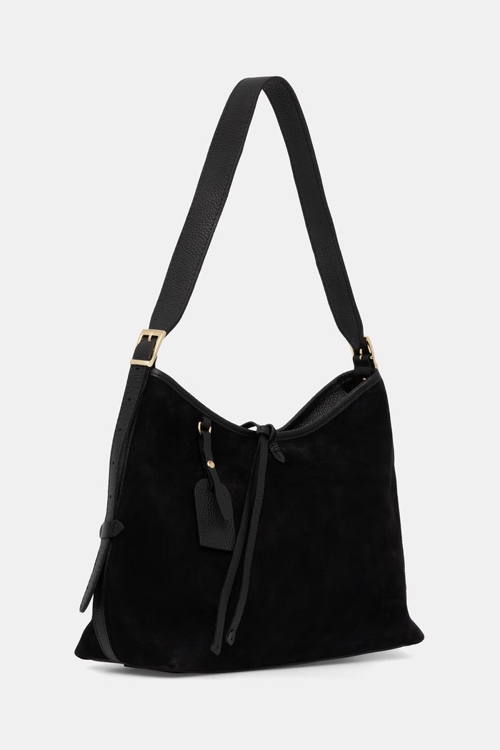 Answear.LAB torebka hobo damska zamszowa lls2207.iak czarny WS26