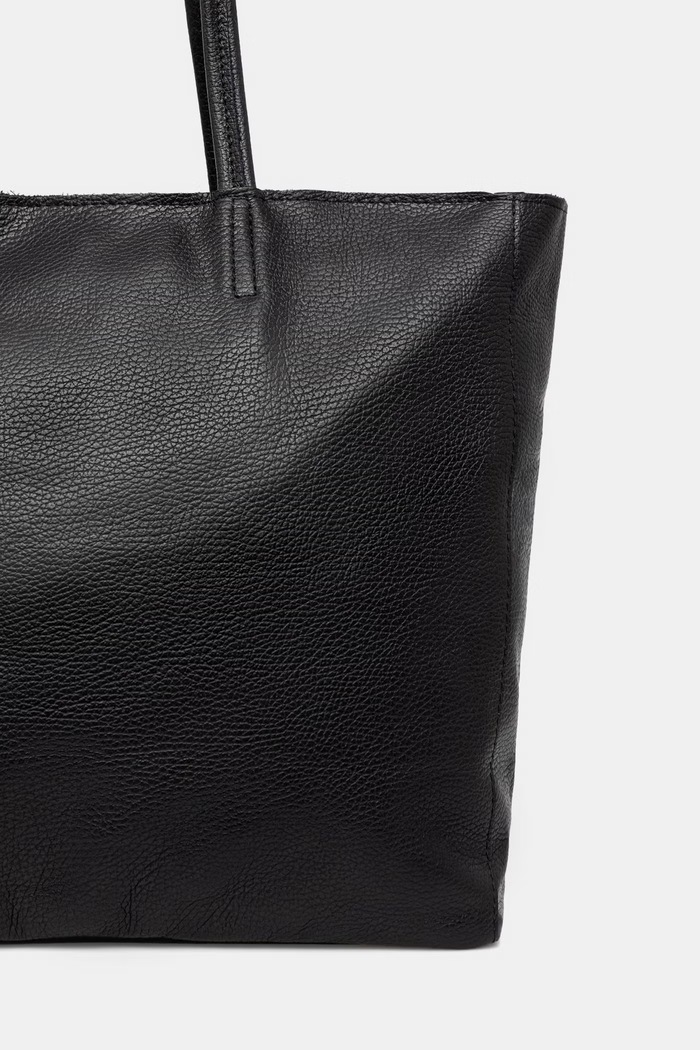 Accesorii Answear.LAB geantă shopper pentru femei, din piele 755.podszewka.hak negru