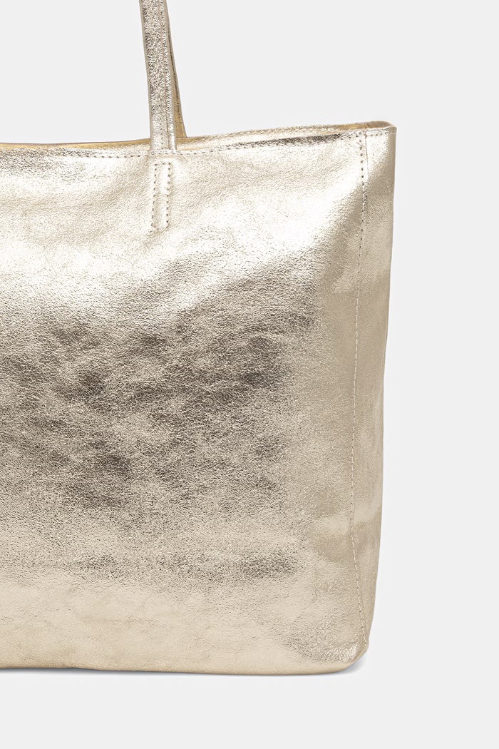 Akcesoria Answear.LAB torebka shopper damska skórzana 755.podszewka.hak złoty