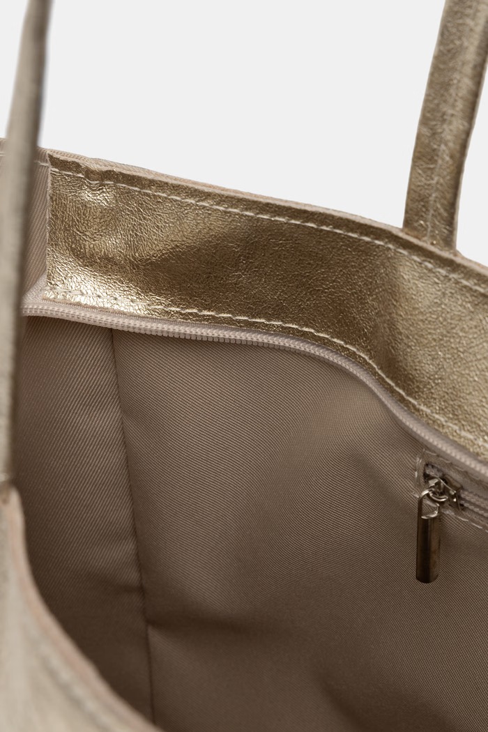 Answear.LAB torebka shopper damska skórzana 755.podszewka.hak złoty