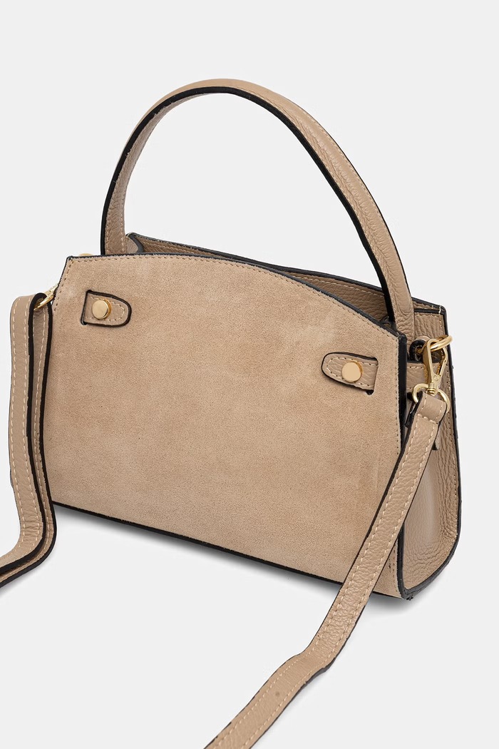Akcesoria Answear.LAB torebka crossbody damska skórzana 1461.hak beżowy