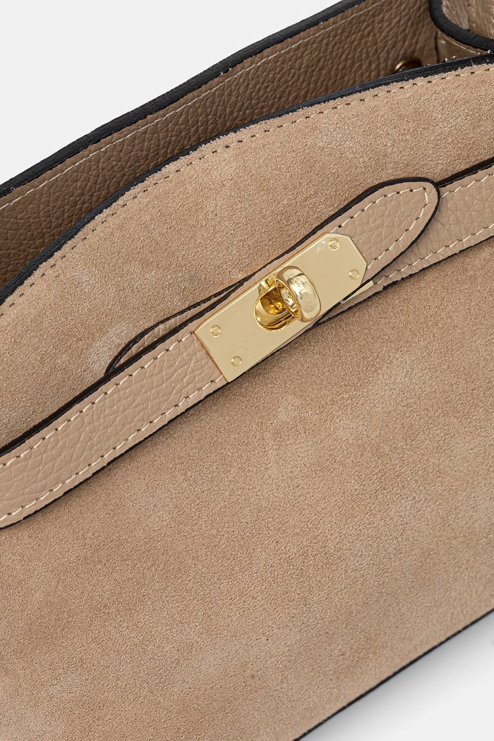 Answear.LAB torebka crossbody damska skórzana beżowy 1461.hak